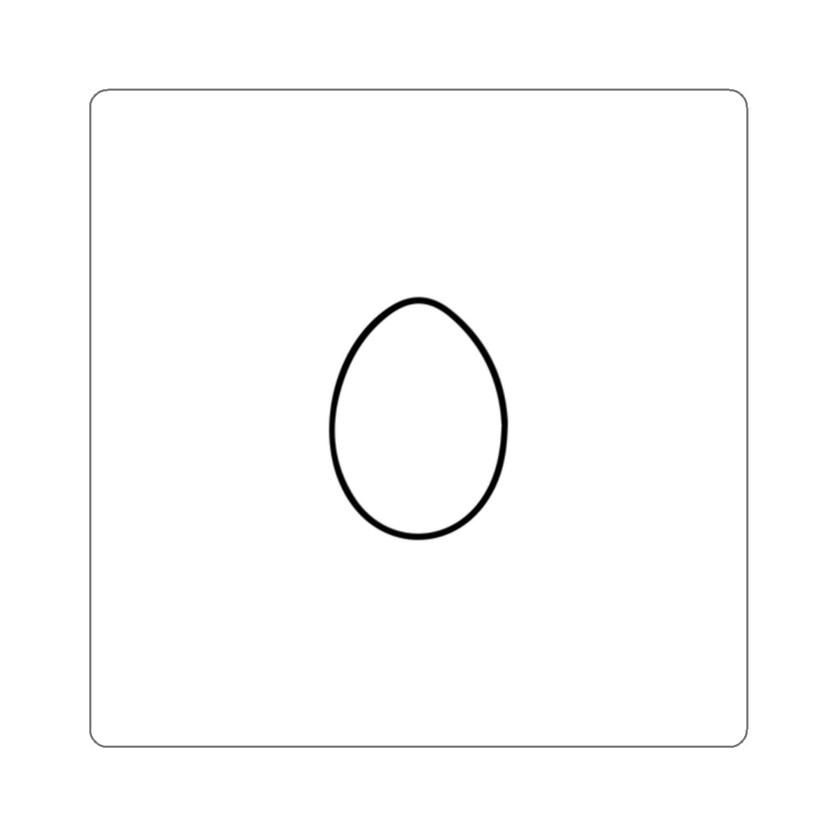 Egg Vinyl Sticker