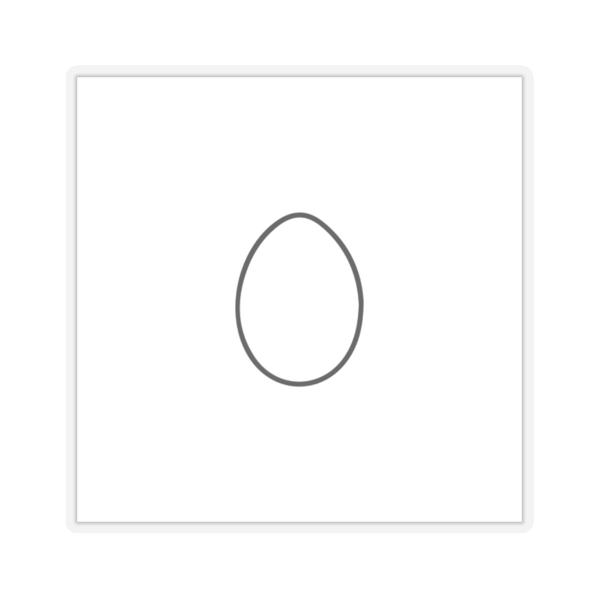 Egg Vinyl Sticker